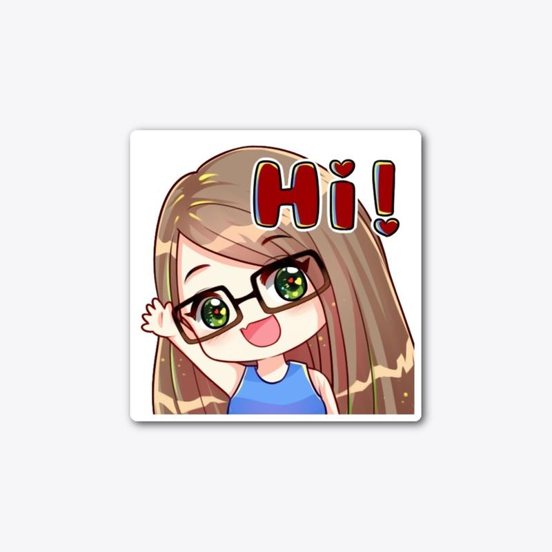 Hi! Emote Sticker